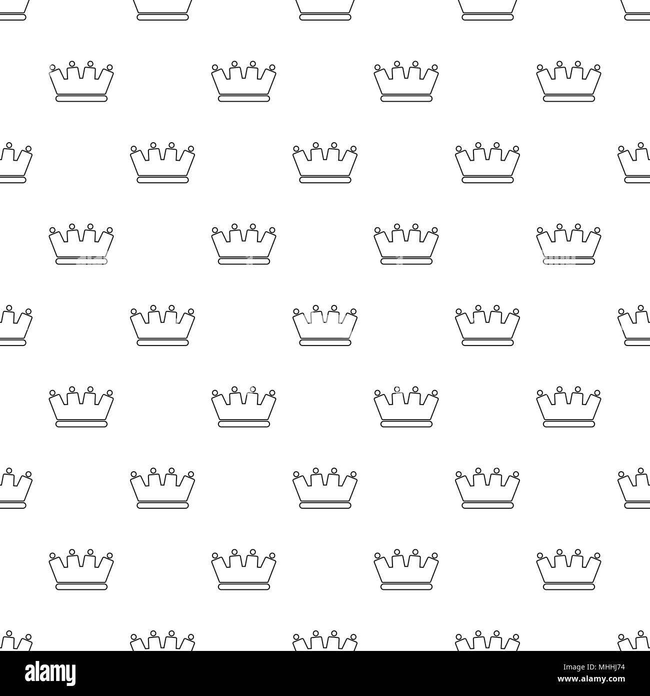 Line crown pattern vector seamless Stock Vector Image & Art - Alamy