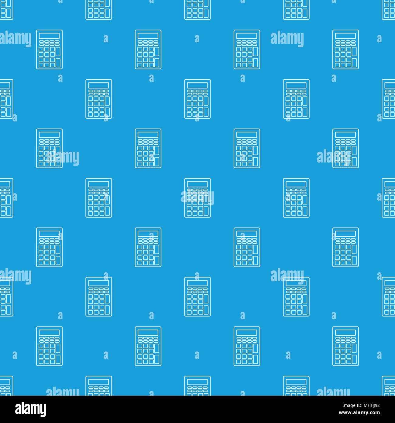Calculator pattern vector seamless blue Stock Vector Image & Art - Alamy