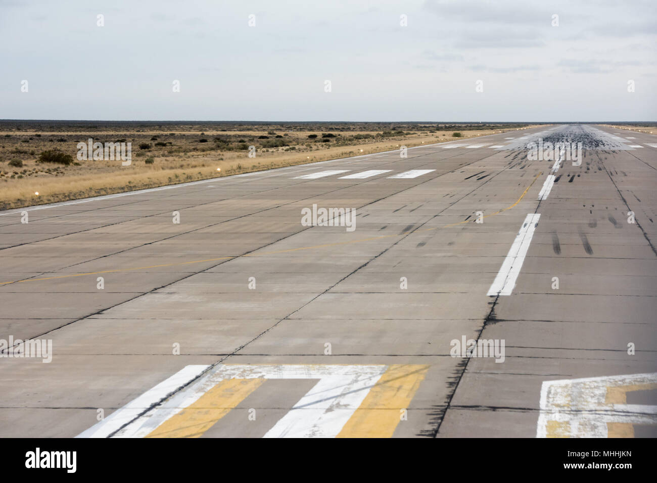 Trelew patagonia airport Landing and take off Zone Stock Photo
