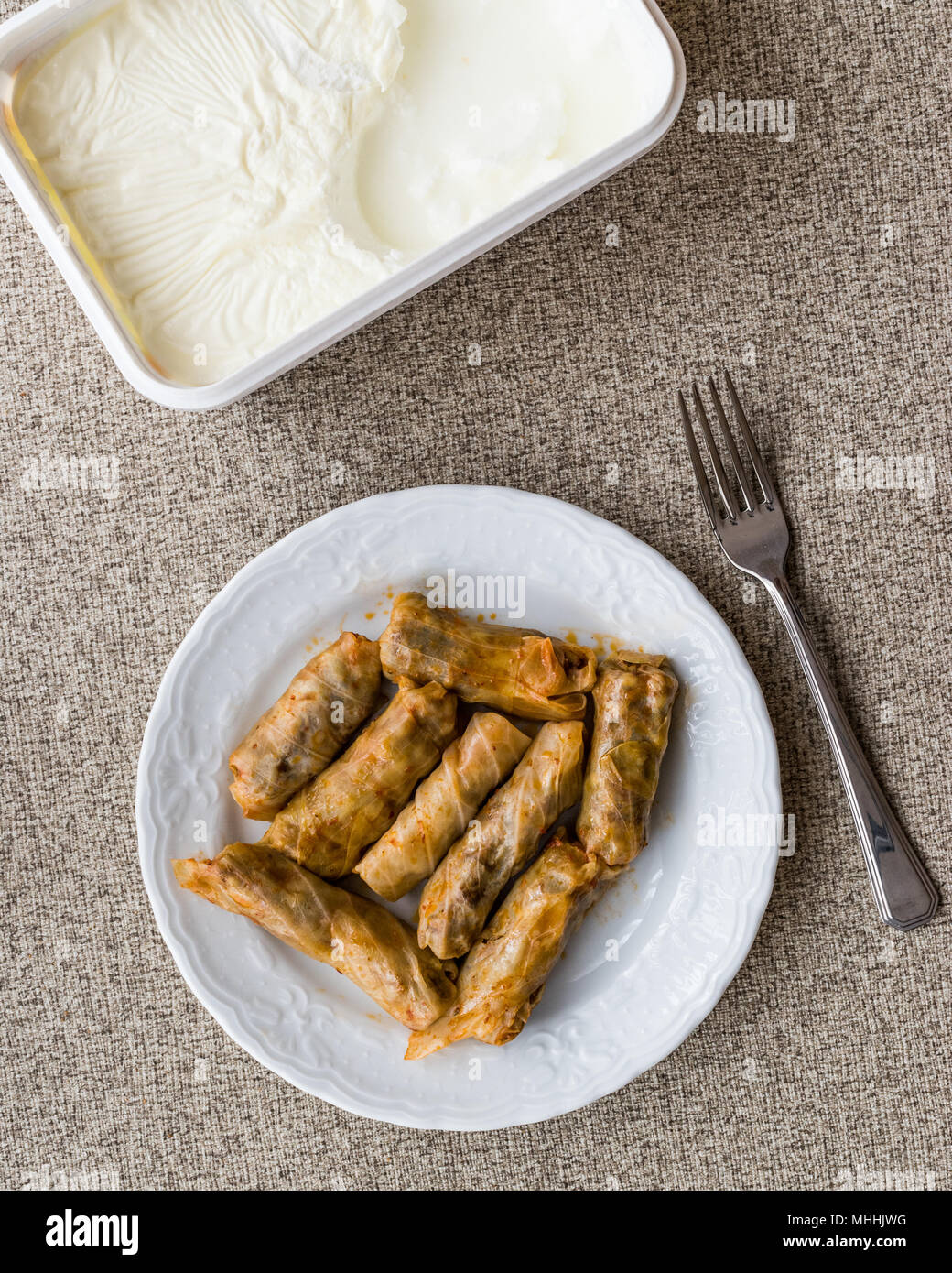 Turkish Dolma Lahana Sarmasi / Cabbage Rolls. turkish food culture Stock Photo Alamy