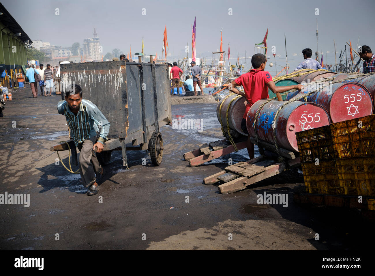 Largest fish market in india hi-res stock photography and images - Alamy