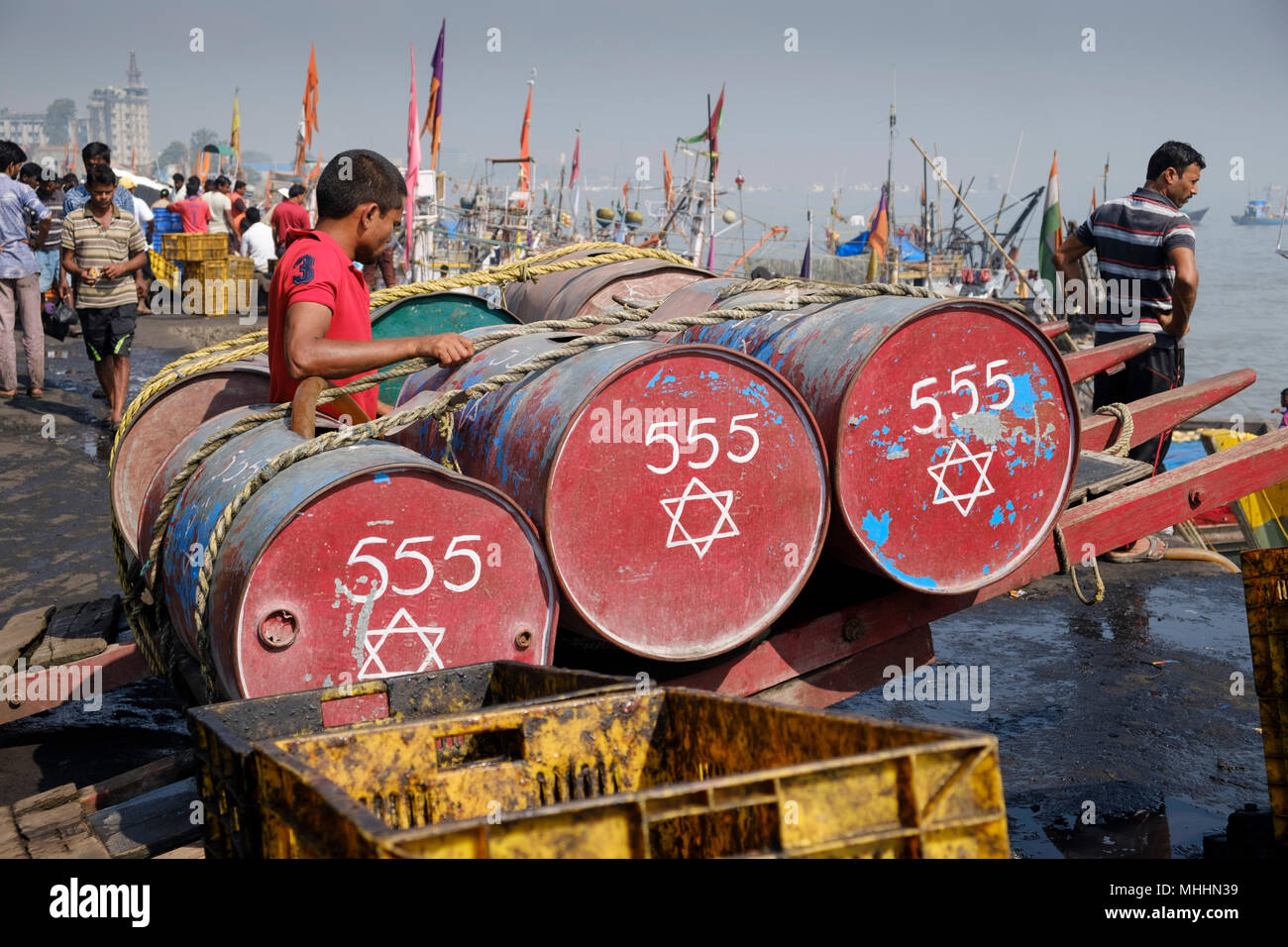 Largest fish market in india hi-res stock photography and images - Alamy