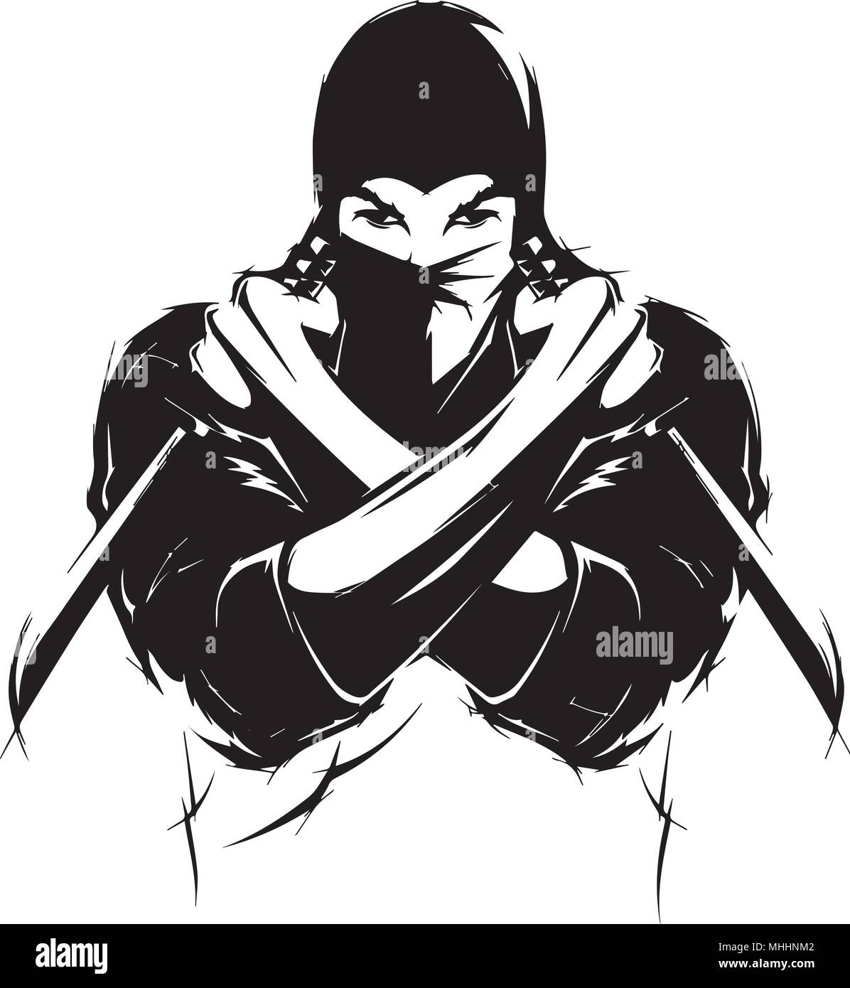 Ninja vector illustration Stock Vector