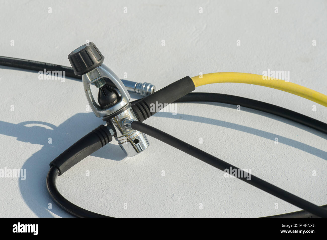 scuba gear tank regulator detail of macro Stock Photo Alamy