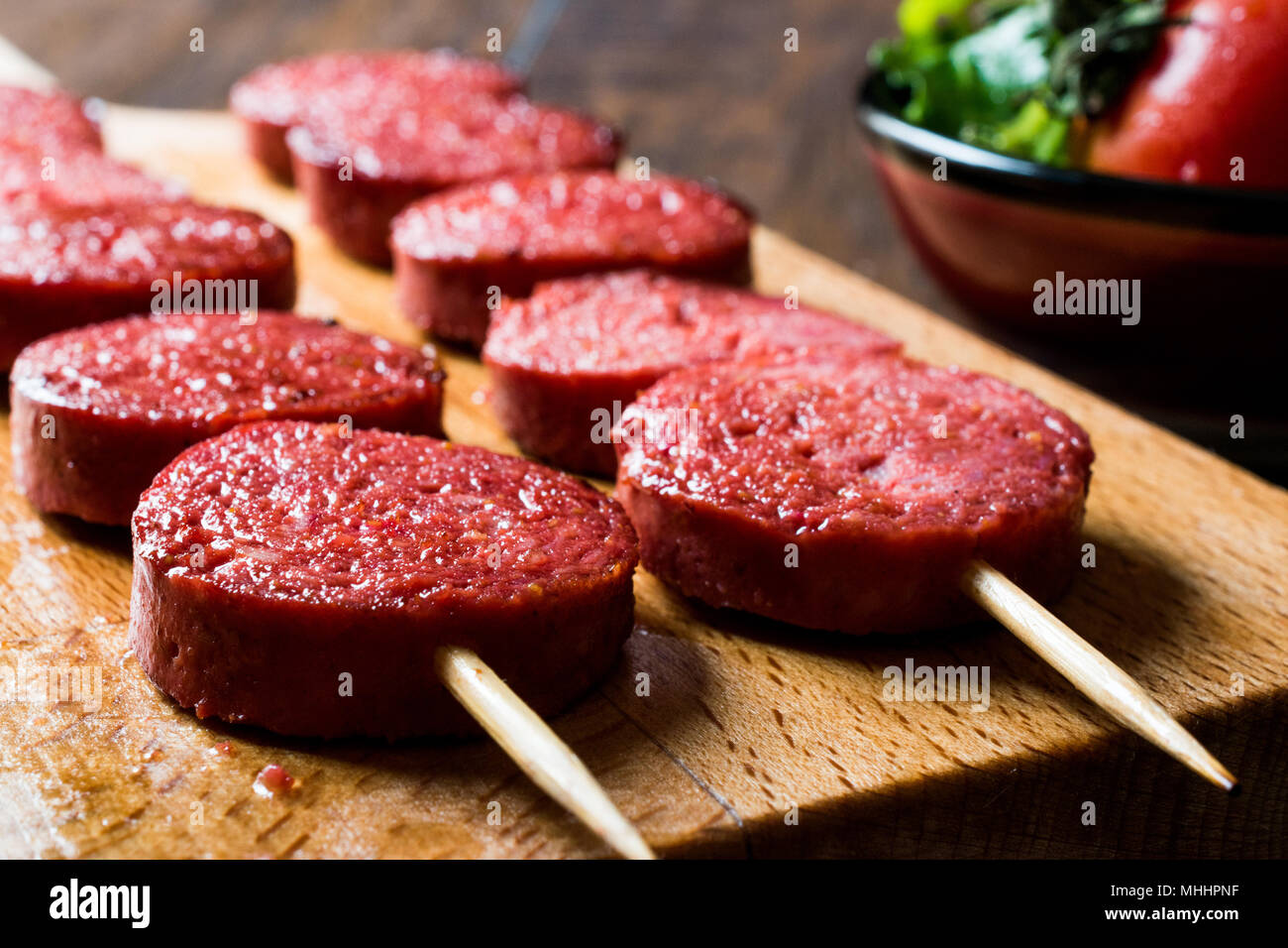 Sugiuc Turkish sucuk sausage sujuk hi-res stock photography and images - Alamy