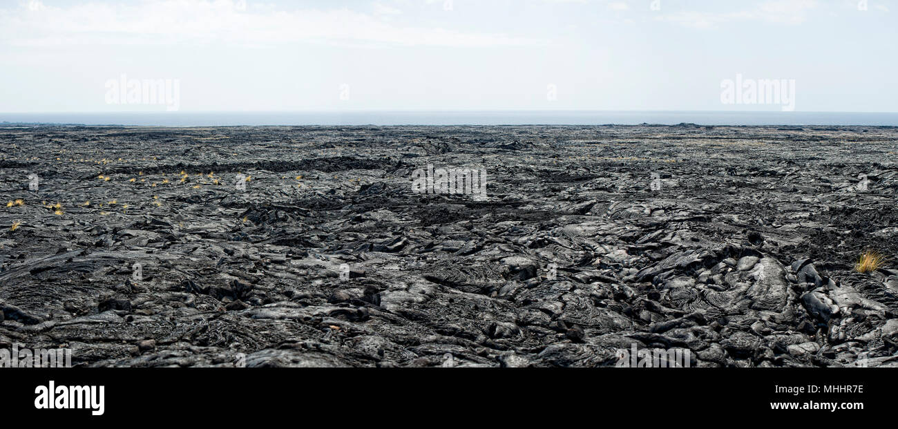Hawaii big island lava fields Stock Photo - Alamy