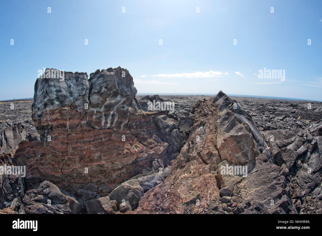 Hawaii big island lava fields Stock Photo - Alamy