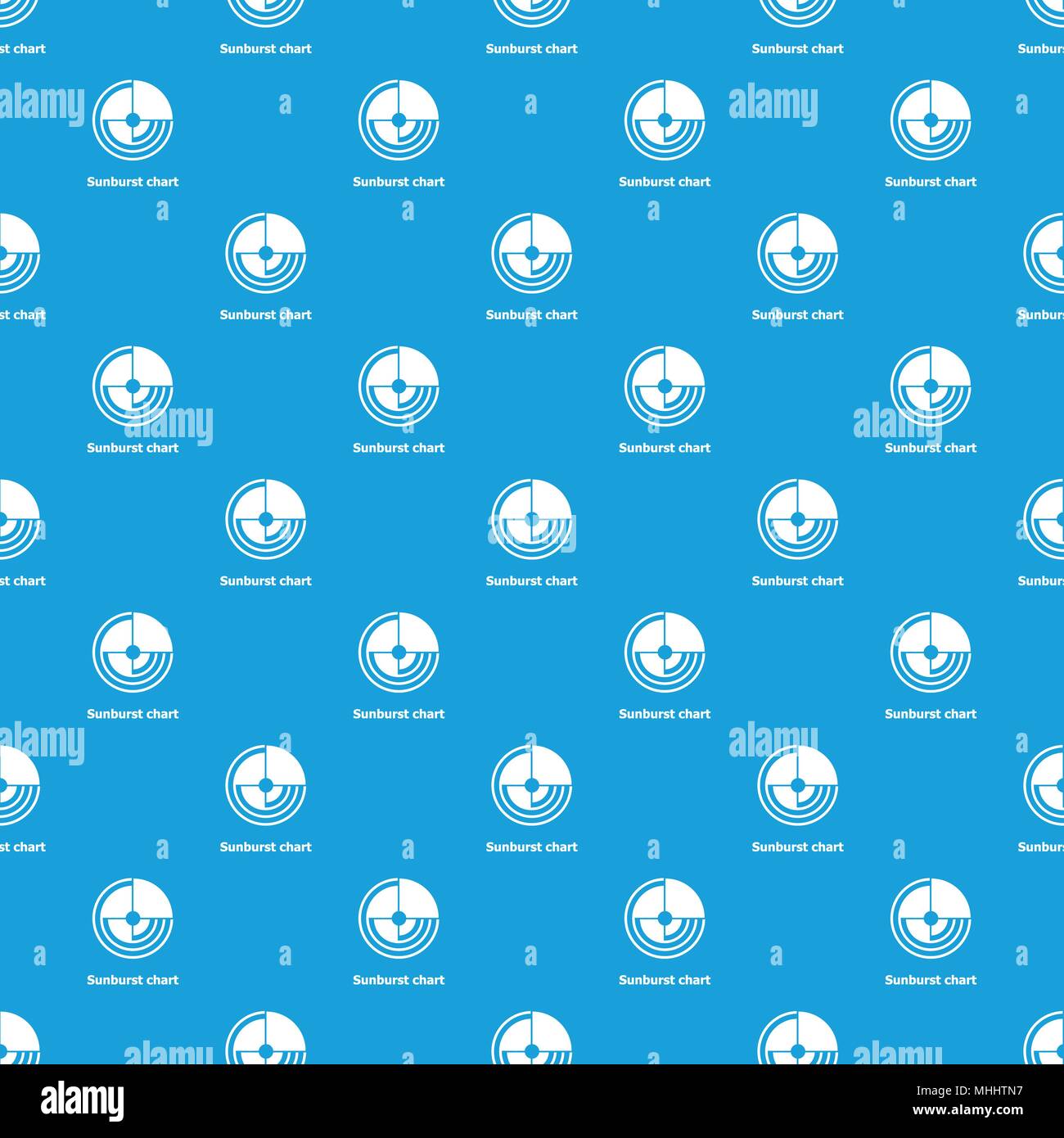 Sunburst chart pattern vector seamless blue Stock Vector Image & Art ...