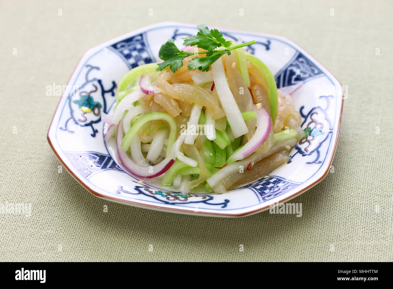 jellyfish salad, chinese cuisine, cold dish Stock Photo