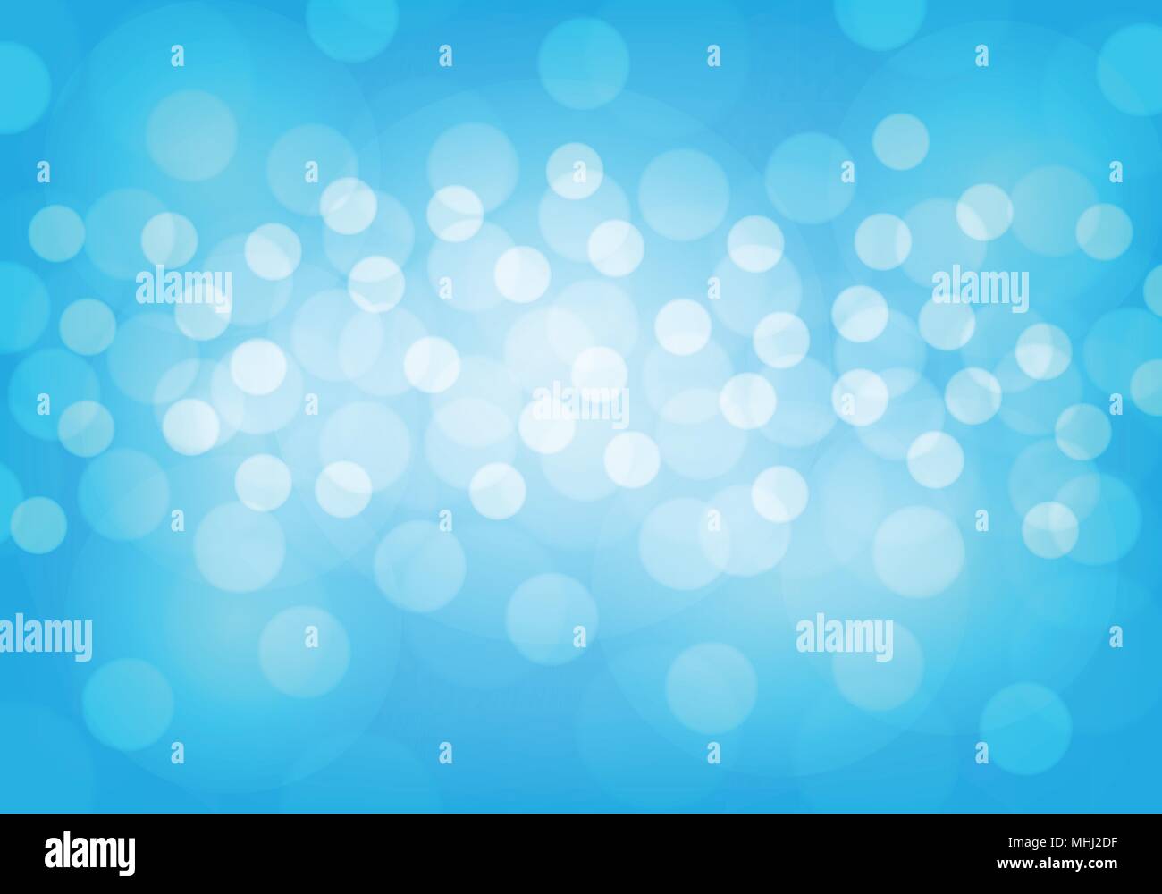 Abstract blue bokeh light luxury background vector illustration. Stock Vector