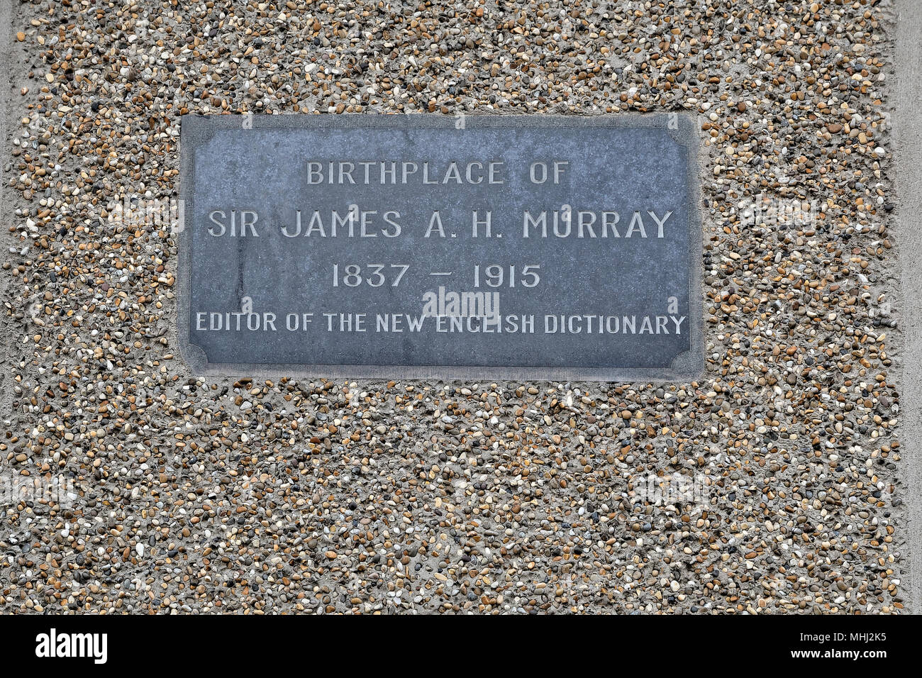 Sir James Augustus Henry Murray lexicographer 1837 - 1915, birthplace, Denholm Scottish Borders. Stock Photo