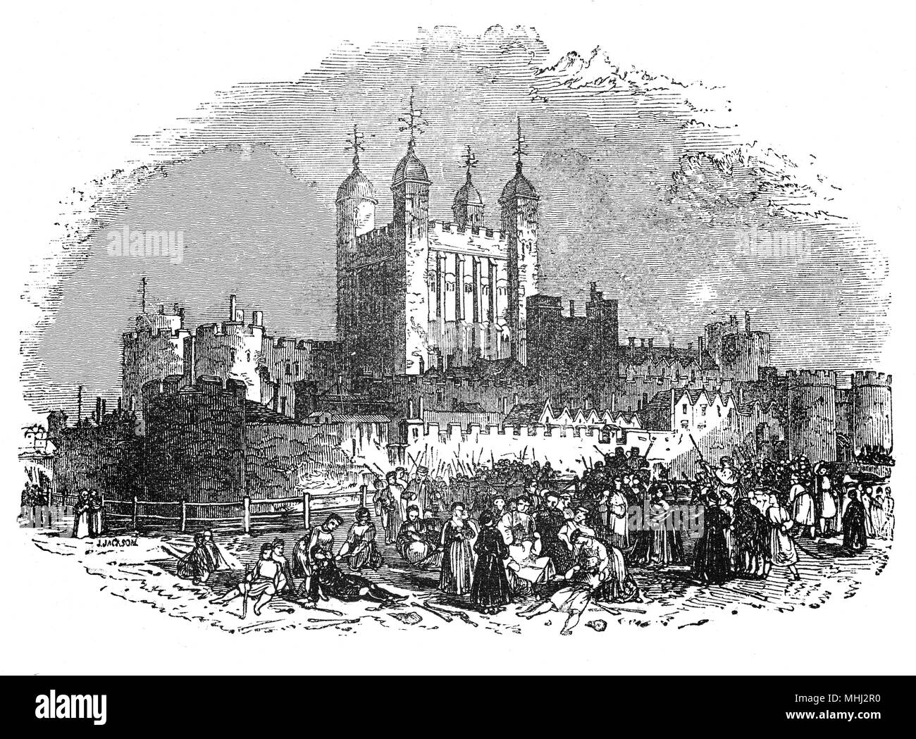 Tower of london moat drawing hires stock photography and images Alamy