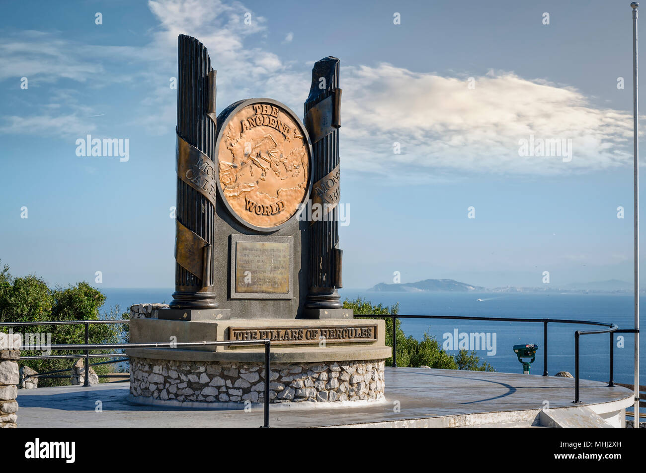 Strait Of Gibraltar Pillars Of Hercules High Resolution Stock ...