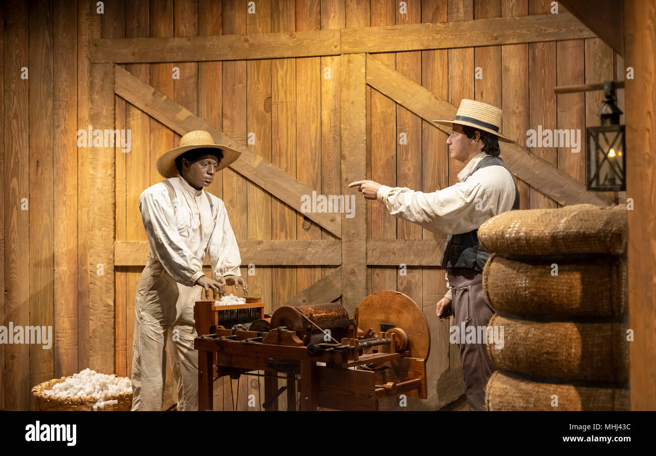 Jackson, Mississippi The Museum of Mississippi History. A display