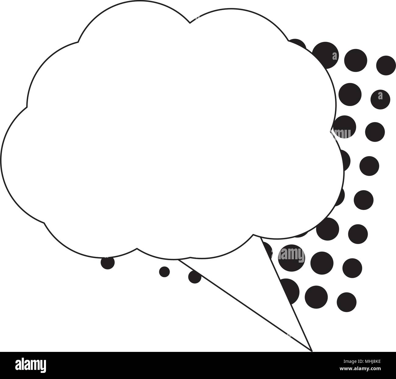 speech cloud icon over white background, vector illustration Stock ...