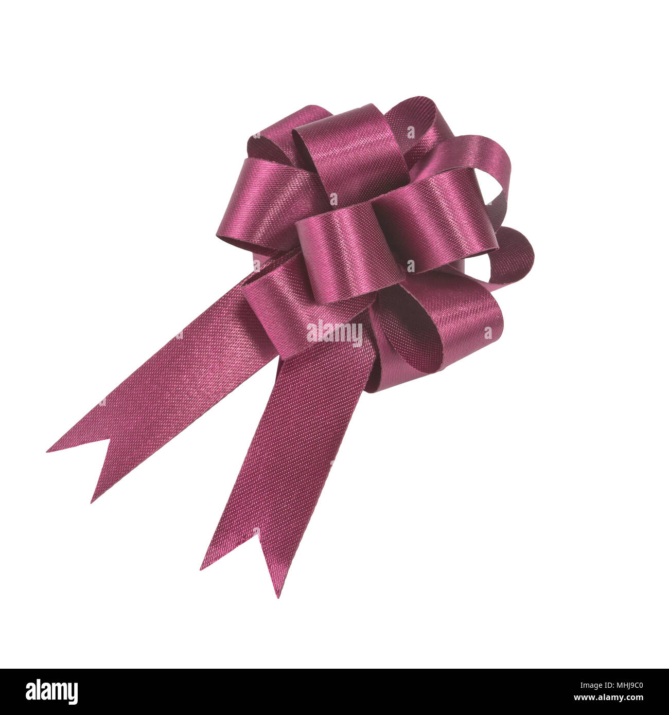 Small purple gift bow Cut Out Stock Images Pictures Alamy