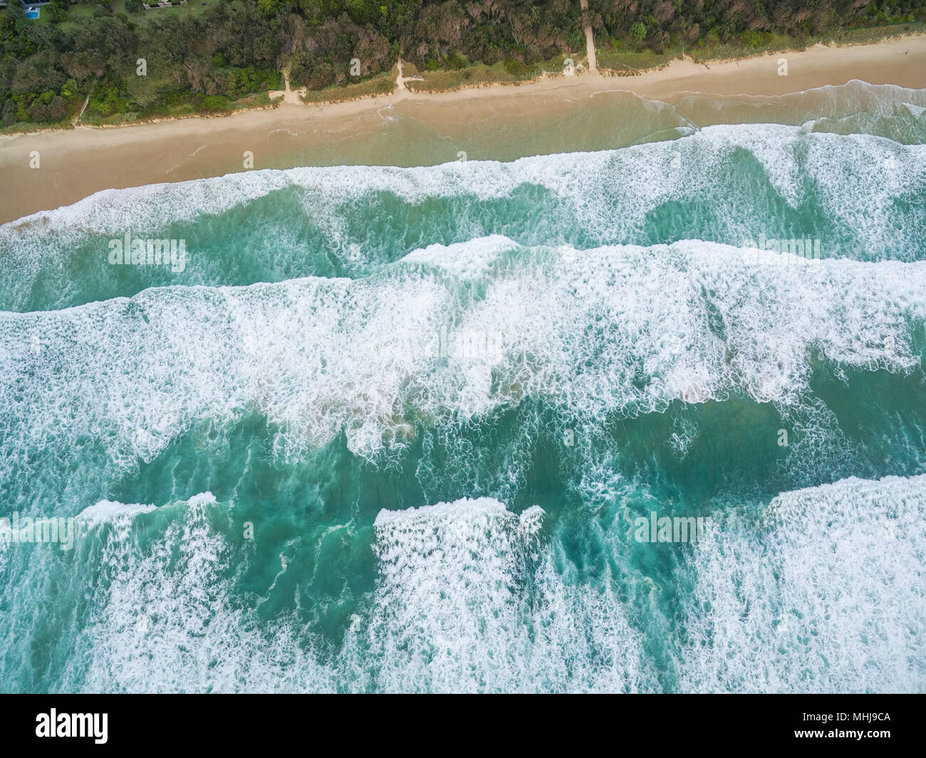 Aerial top view powerful waves hi-res stock photography and images - Alamy