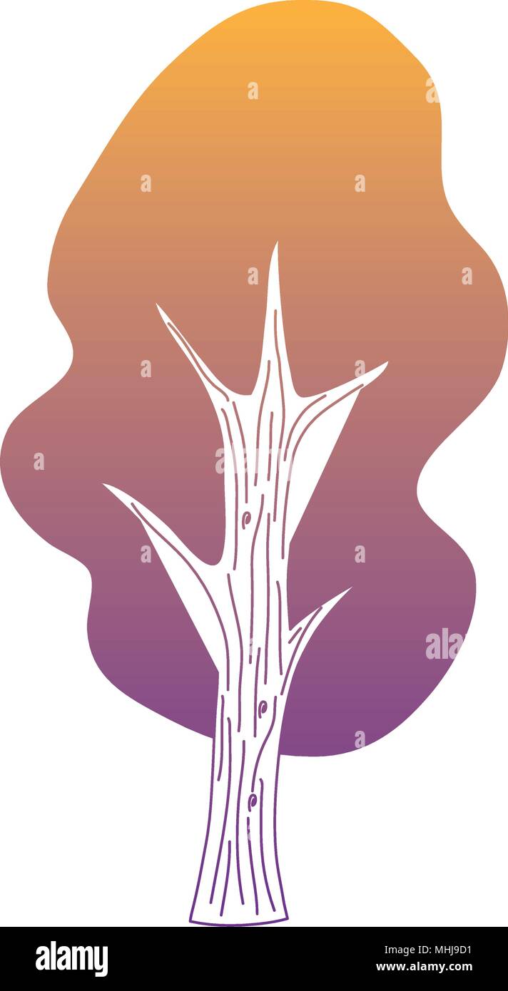 tree icon over white background, colorful design. vector illustration ...