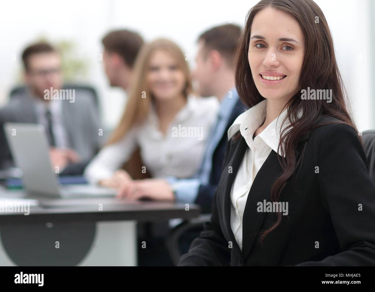 business woman and business team Stock Photo - Alamy