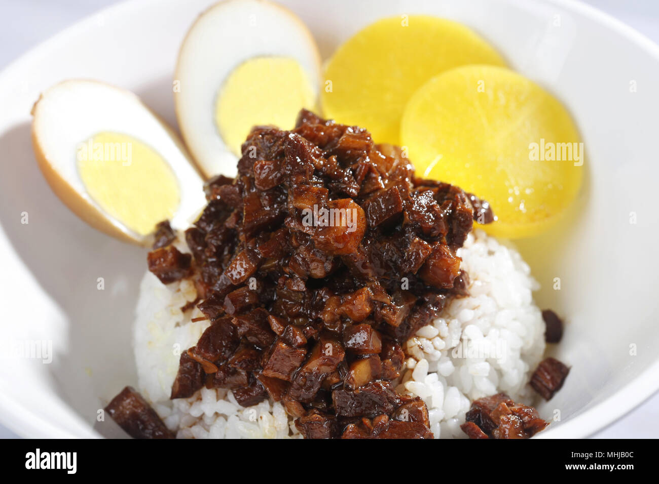 pork belly over rice Stock Photo Alamy