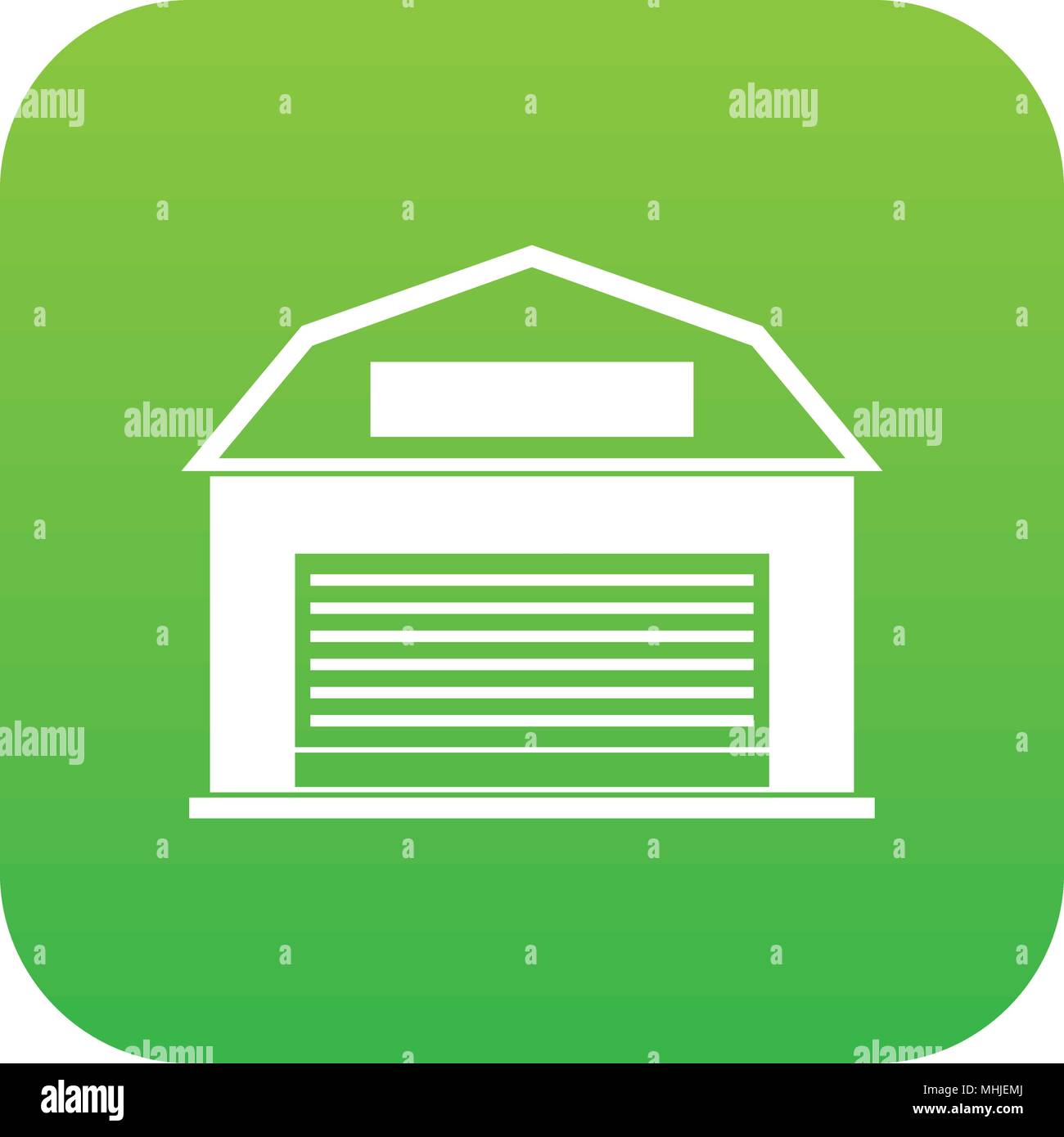 Industrial building icon digital green Stock Vector Image & Art - Alamy