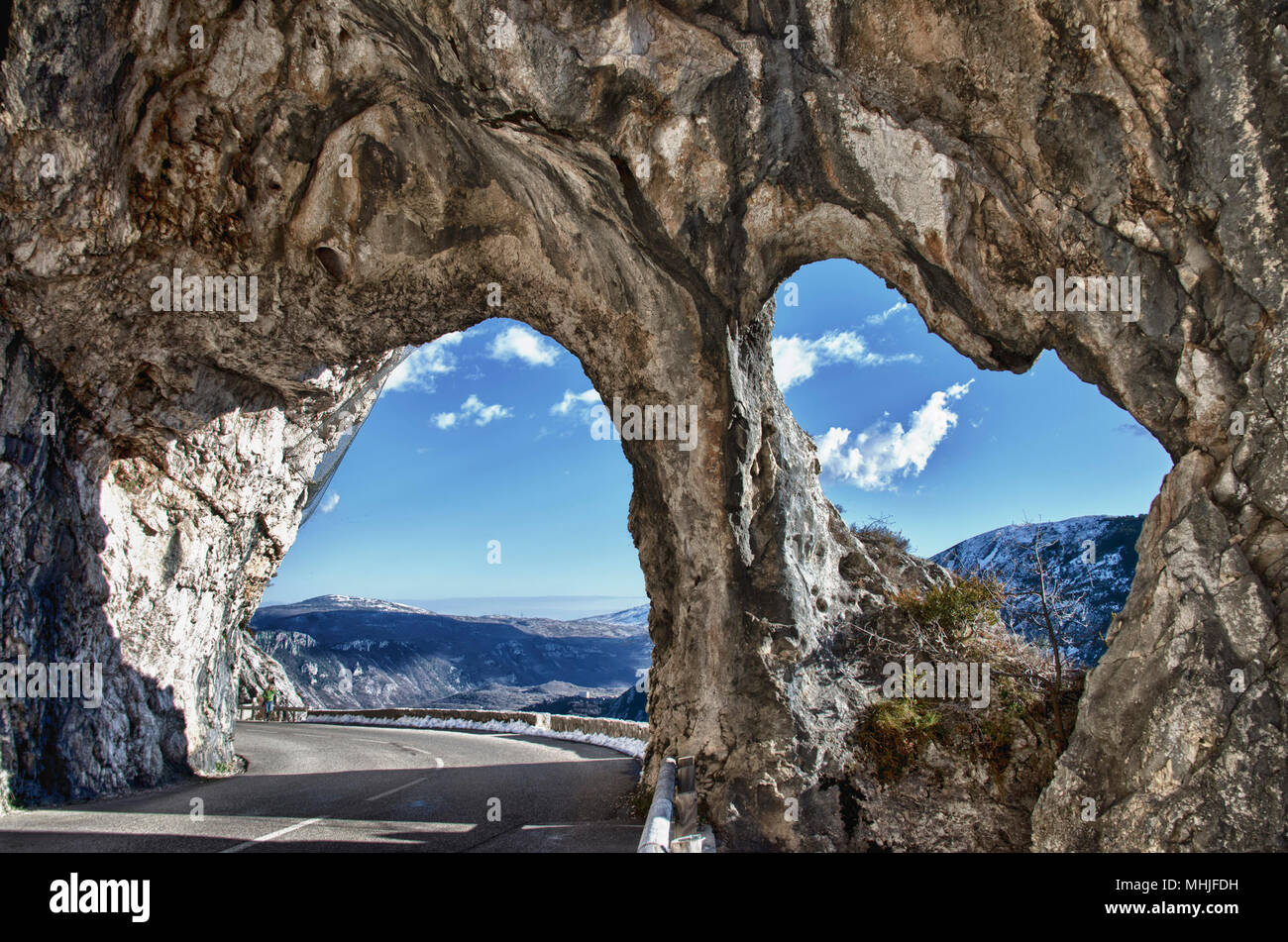 Road in mountain south france hi-res stock photography and images - Alamy