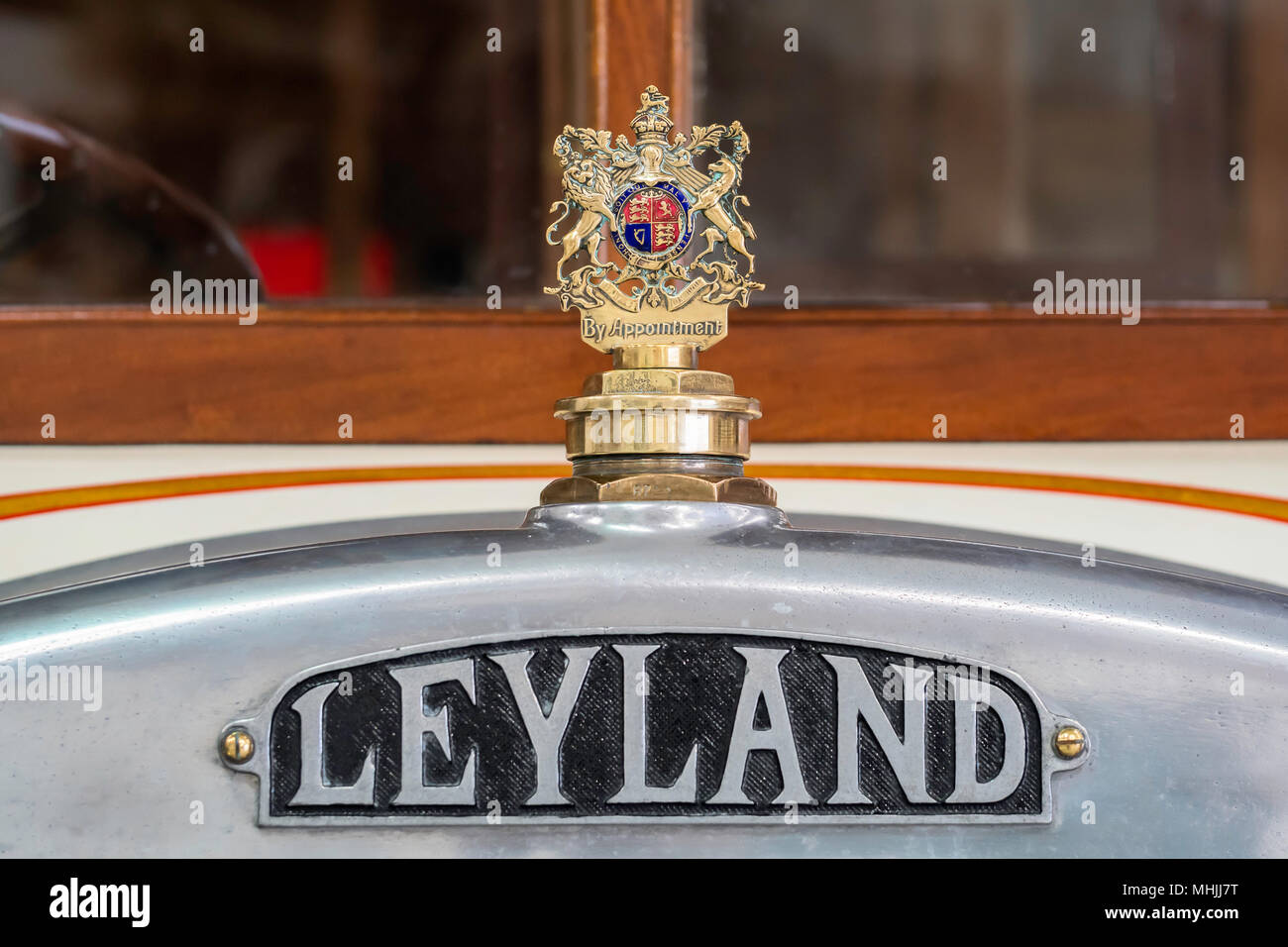Leyland name plate, 1923 Stock Photo