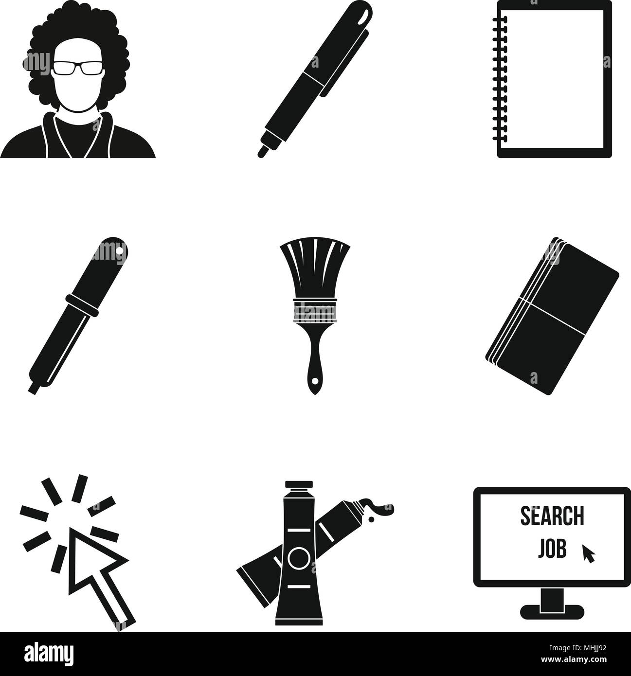 Programming device icons set, simple style Stock Vector Image & Art - Alamy