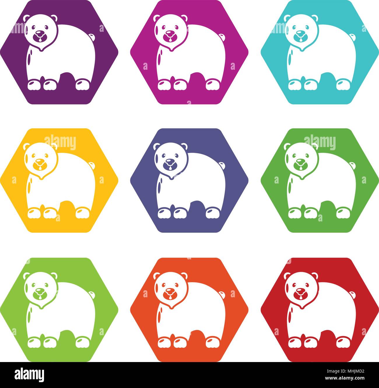 Polar bear canadian arctic Stock Vector Images - Alamy