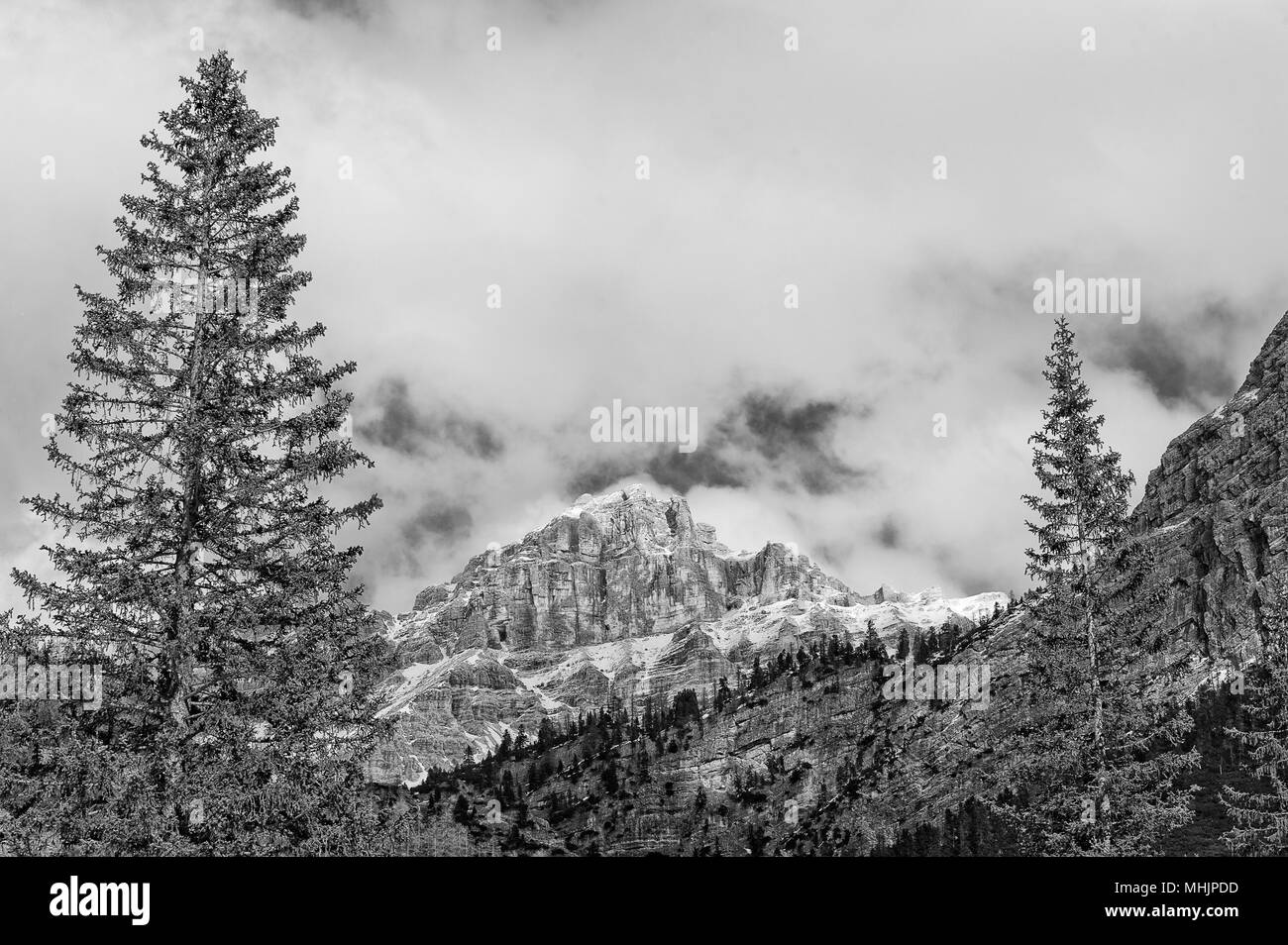 Tirol alps Black and White Stock Photos & Images - Alamy