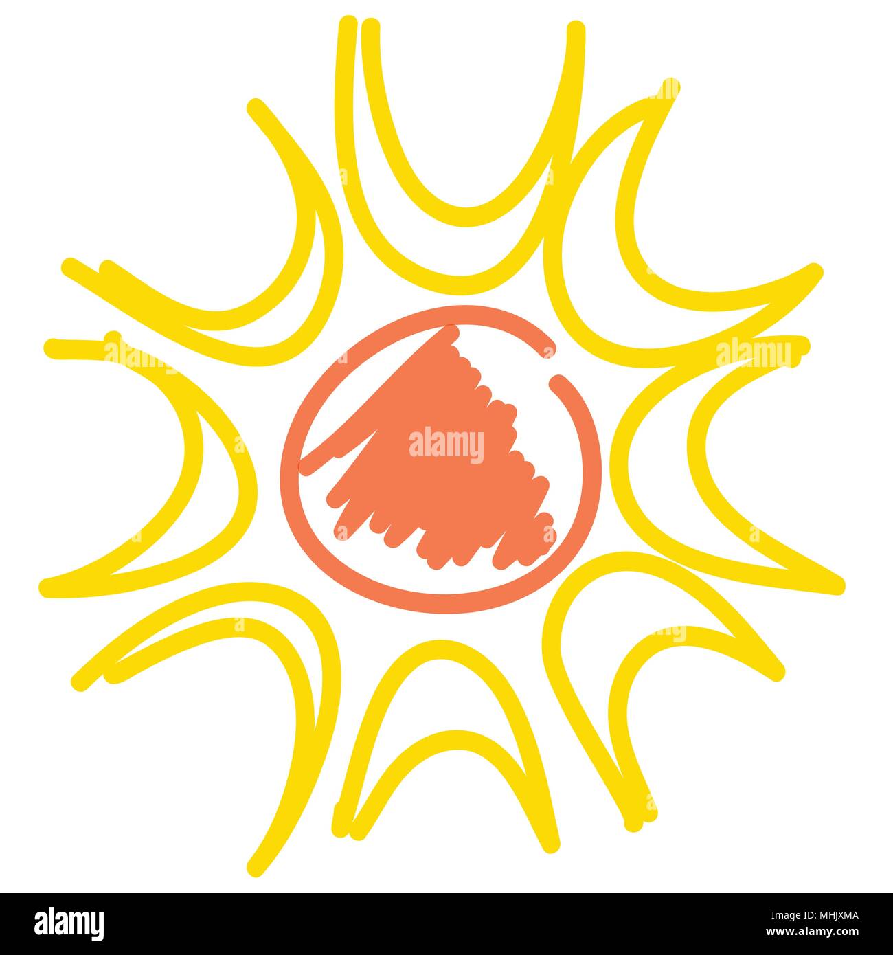 Drawing of sun icon Stock Vector Image & Art - Alamy
