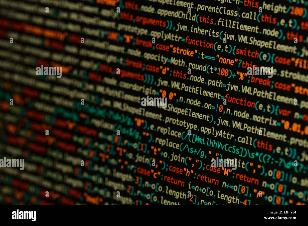 Real code developing screen hi-res stock photography and images - Alamy