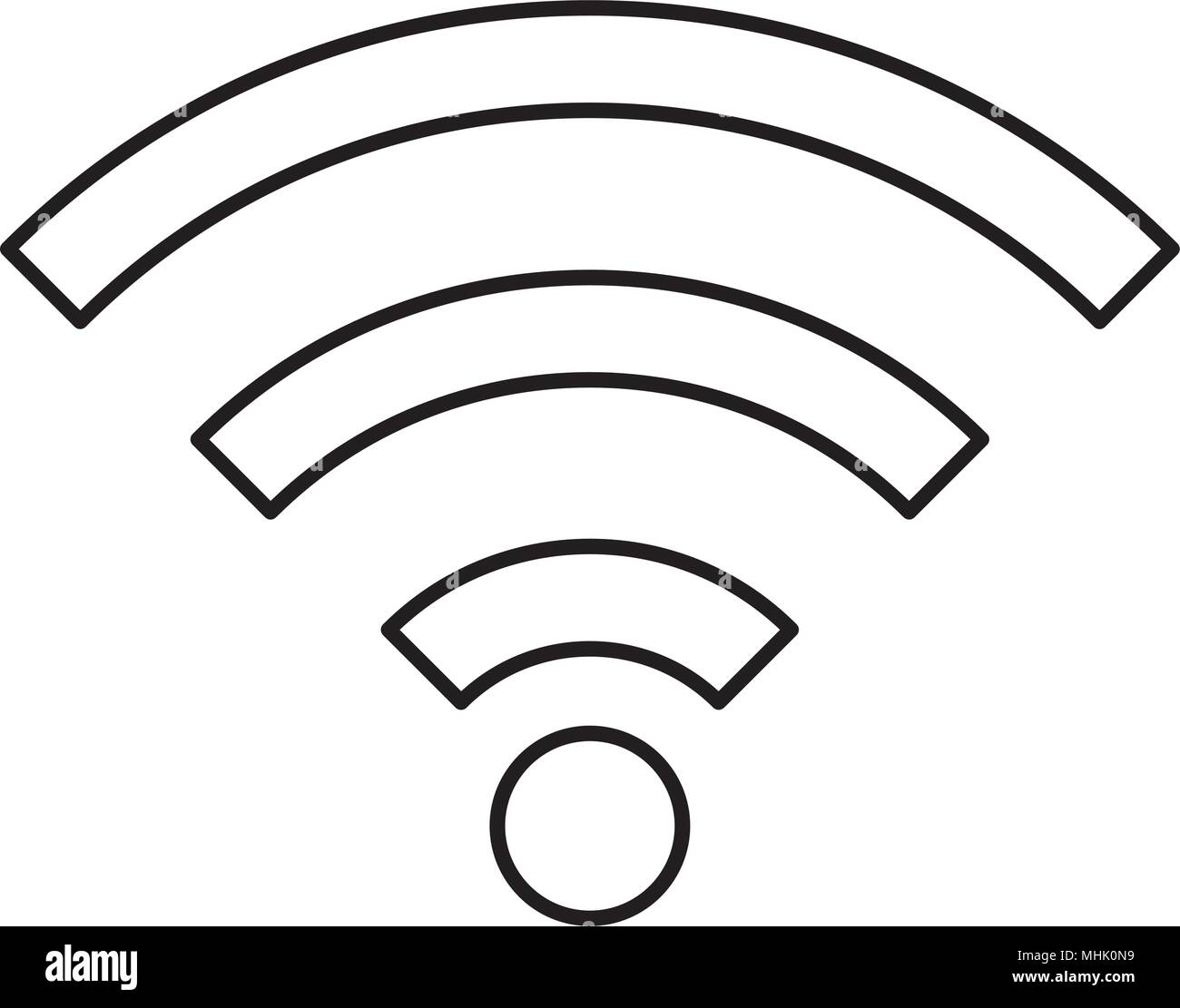 waves wifi signal area Stock Vector Image & Art Alamy