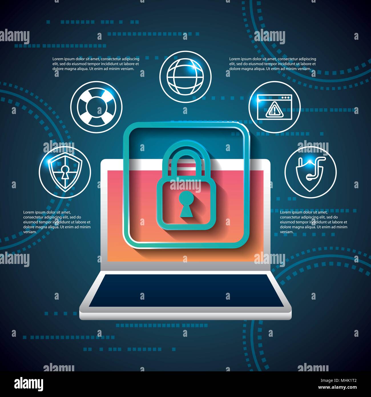 cyber security technology Stock Vector Image & Art - Alamy