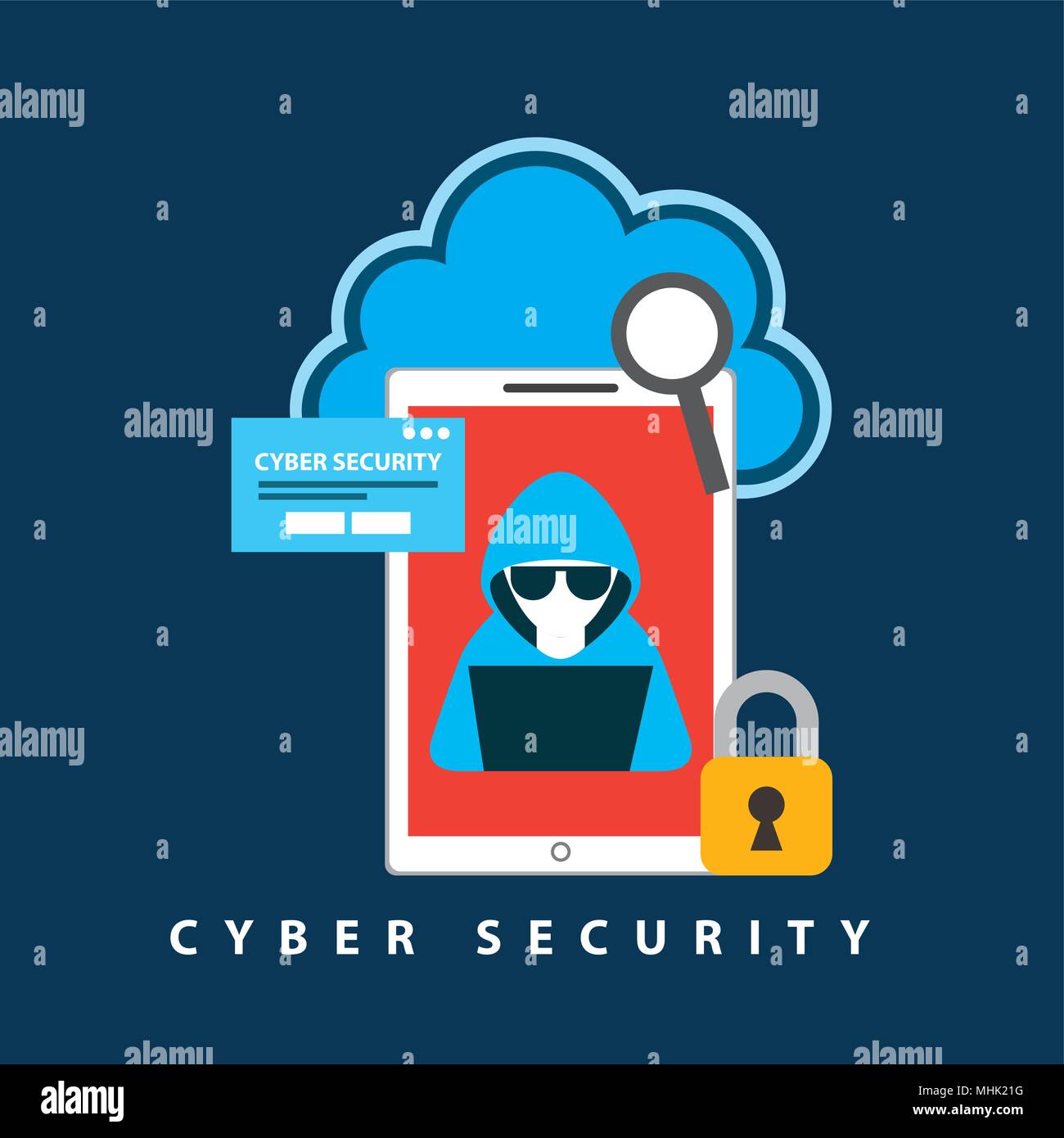 cyber security technology Stock Vector Image & Art - Alamy