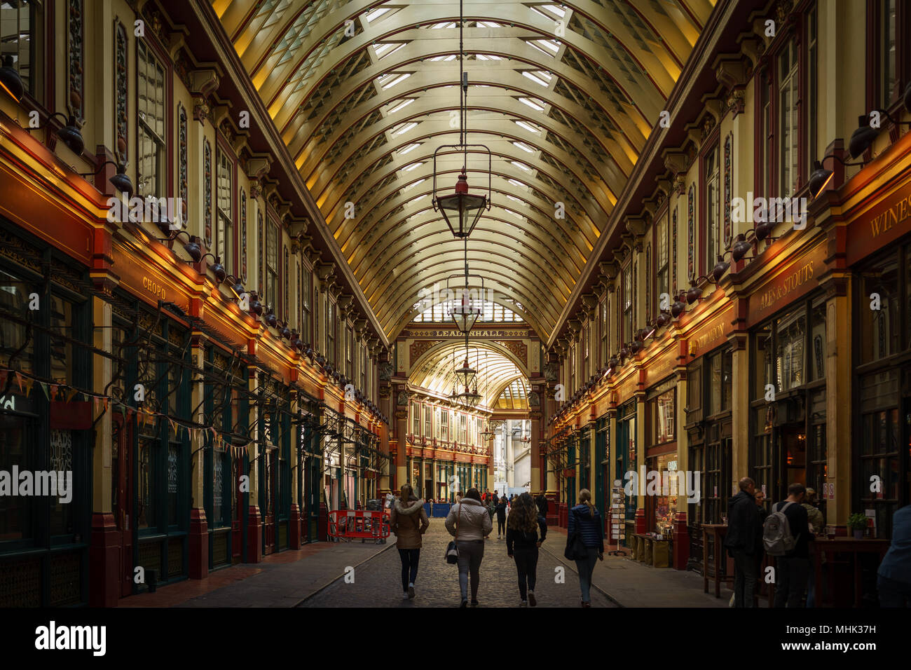 London (UK), September 2017. Leadenhall Market. Landscape format. Stock Photo