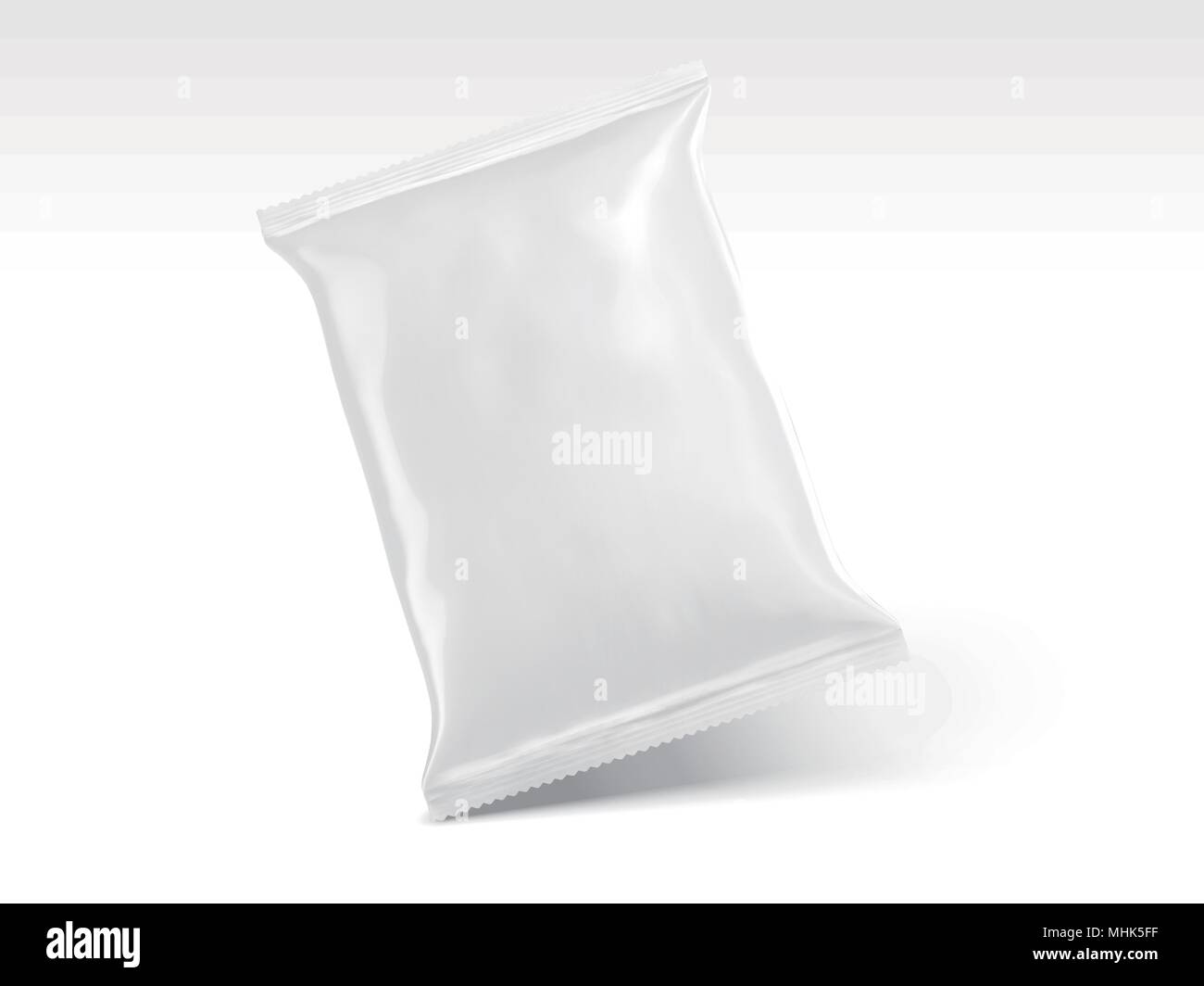 Blank chip package design in 3d illustration isolated on white ...