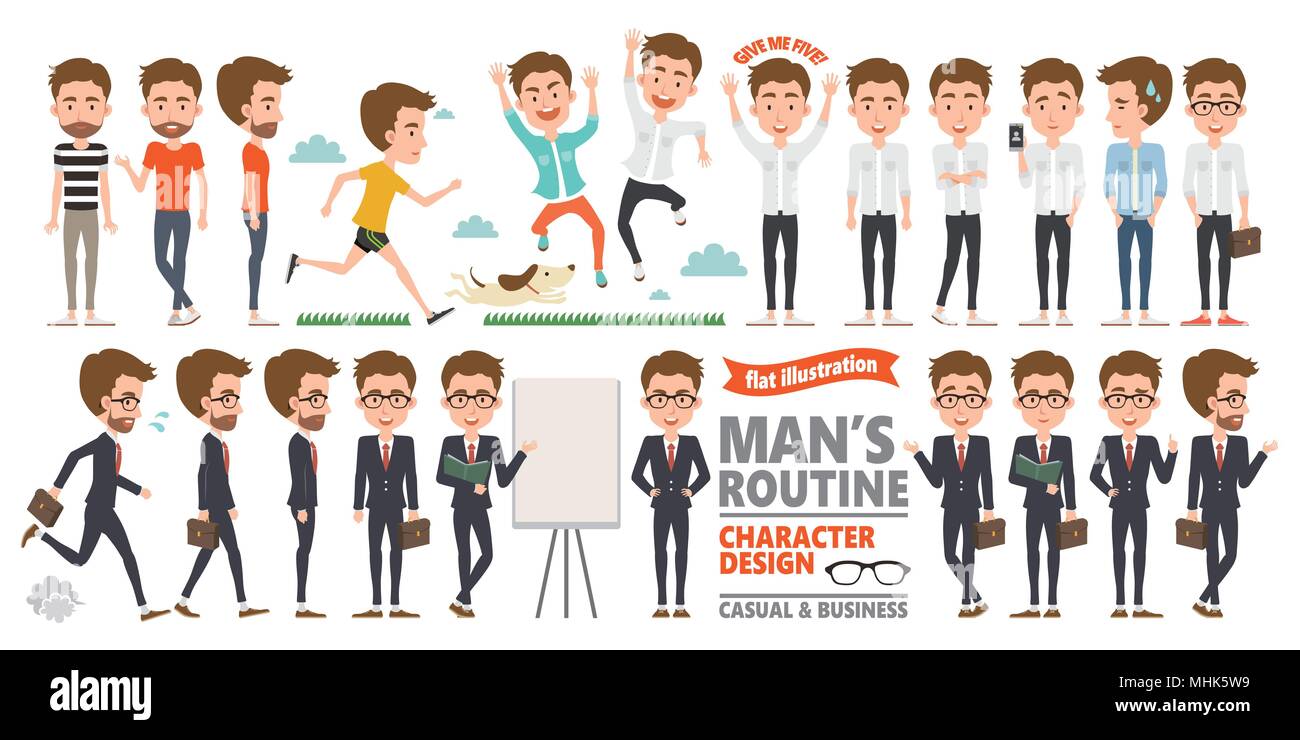 Casual business meeting Stock Vector Images - Alamy