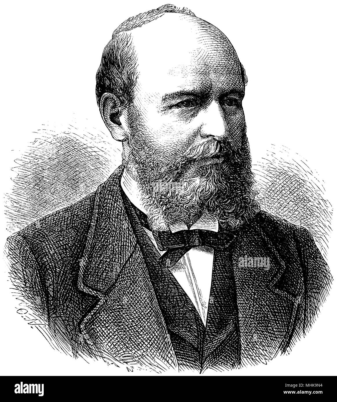 Botho Graf zu Eulenburg (born July 31, 1831), Stock Photo