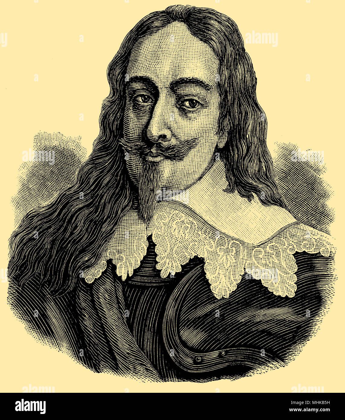 Charles I of Great Britain and Ireland (born November 19, 1600 , died January 30, 1649 ), Stock Photo