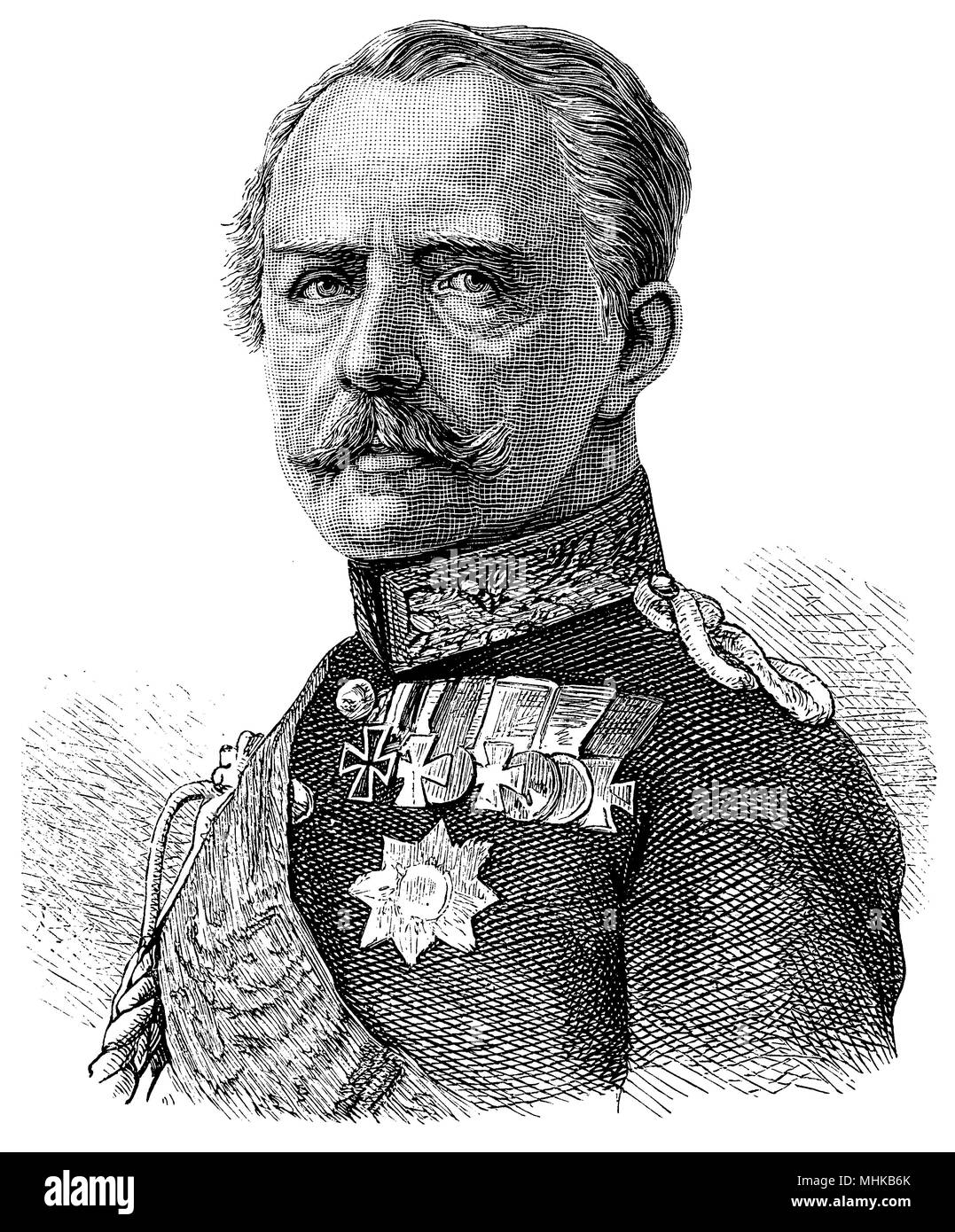 Charles Alexander , Grand Duke of Saxe -Weimar -Eisenach (b. June 24, 1818 ), Stock Photo