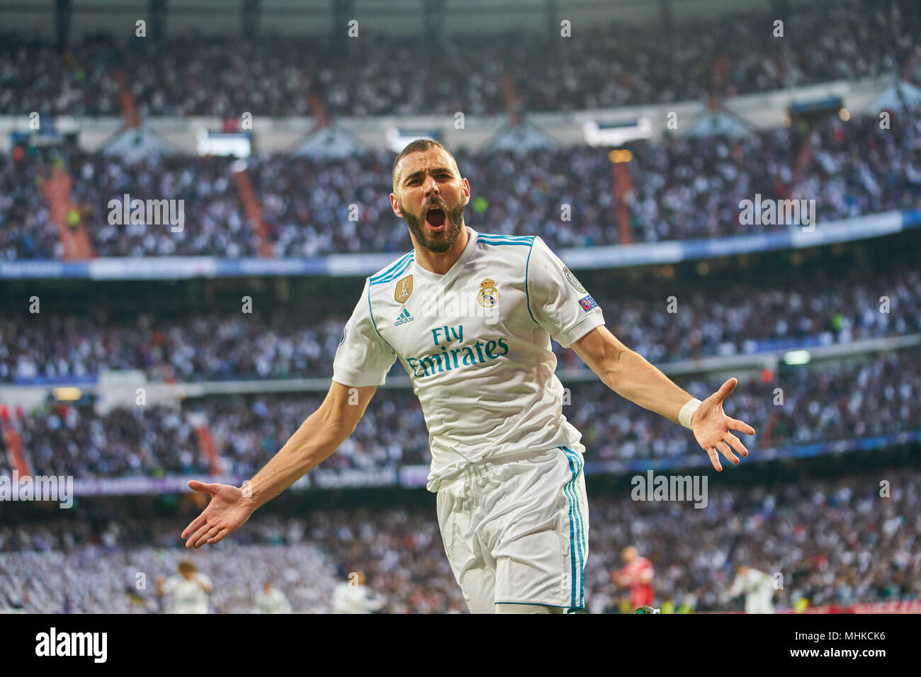 Benzema Goal Celebration High Resolution Stock Photography And Images Alamy