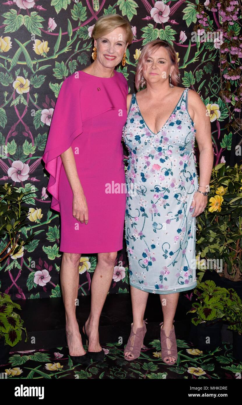 New York, NY, USA. 1st May, 2018. Cecile Richards, Laura McQuade at arrivals for Planned Parenthood Spring Gala, Spring Studios, New York, NY May 1, 2018. Credit: RCF/Everett Collection/Alamy Live News Stock Photo