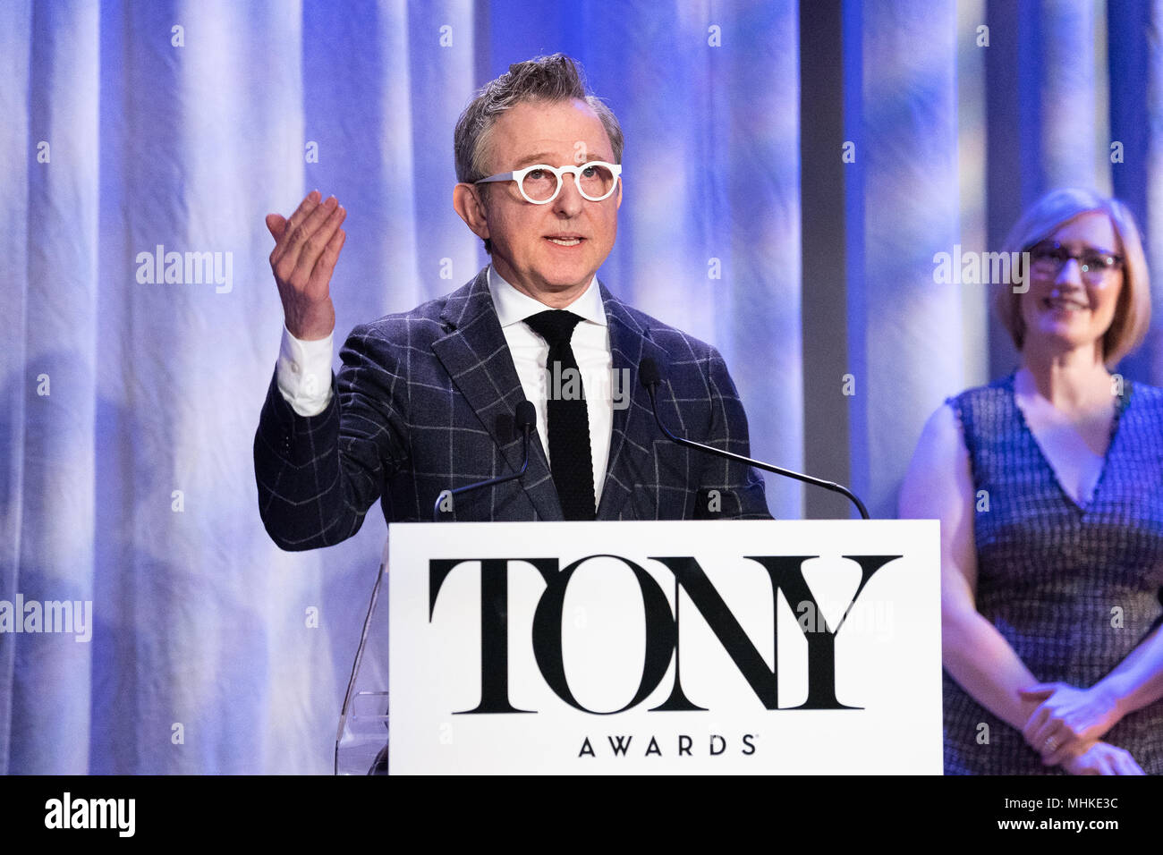 Thomas Schumacher, Chairman of The Broadway League, speaking at the