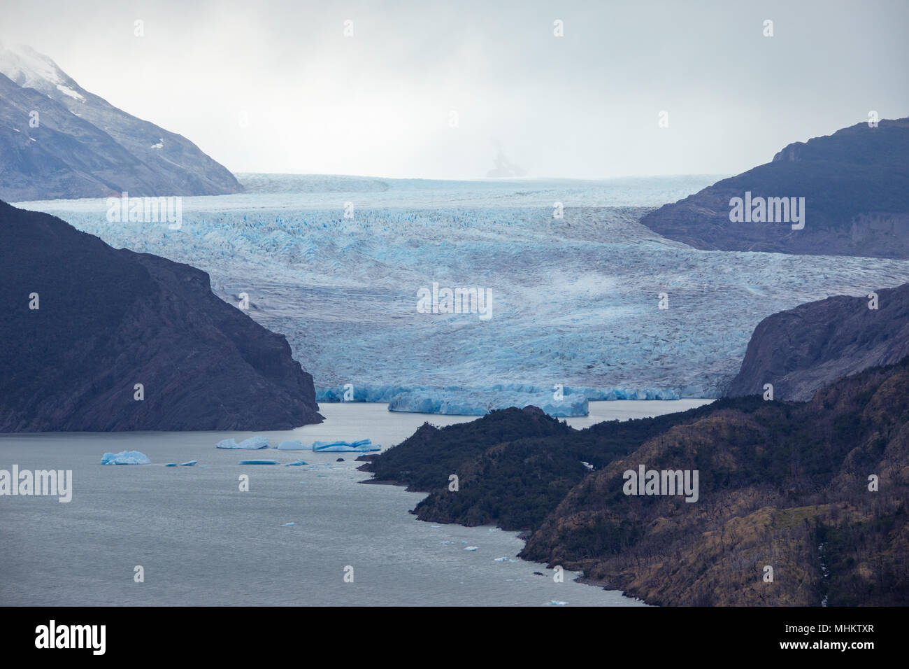 Glaciar Grey, Torres del Paine National Park, Patagonia, Chile Stock Photo