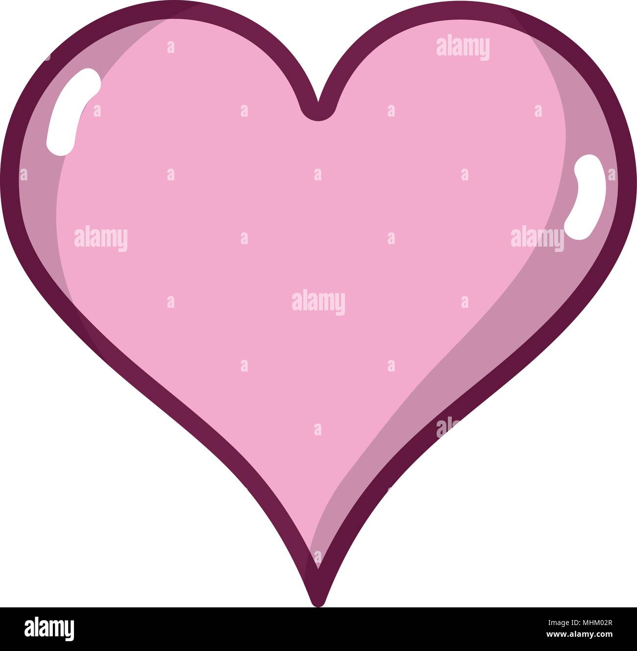 heart love symbol of passion design Stock Vector Image & Art - Alamy