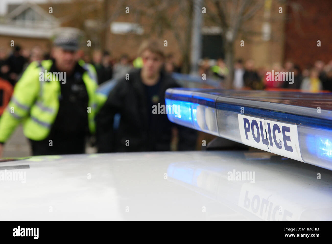 in position of class A drugs, teenager arrested for dealing drugs Stock Photo