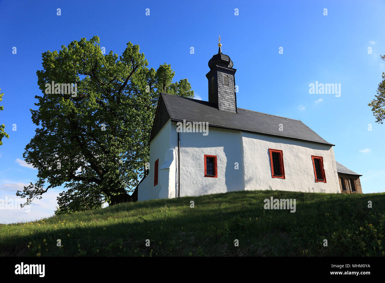 the chapel in Wallersberg, St. Katharina, Weismain, Landkreis Lichtenfels, Upper Franconia, Bavarian, Germany Stock Photo