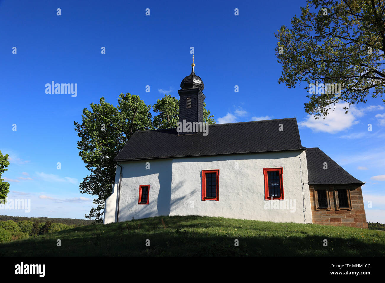 the chapel in Wallersberg, St. Katharina, Weismain, Landkreis Lichtenfels, Upper Franconia, Bavarian, Germany Stock Photo