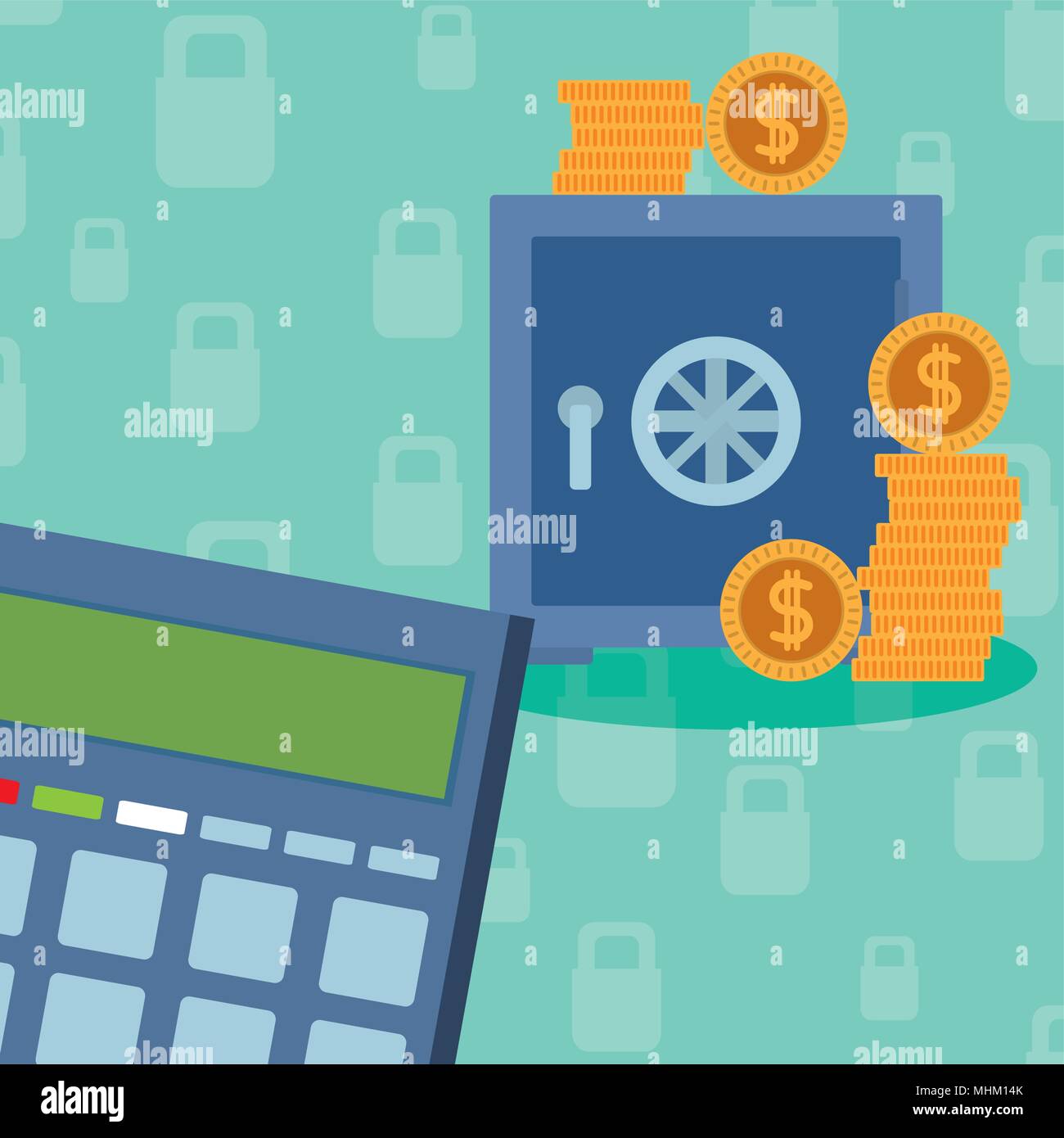 Secure money and savings Stock Vector Image & Art - Alamy